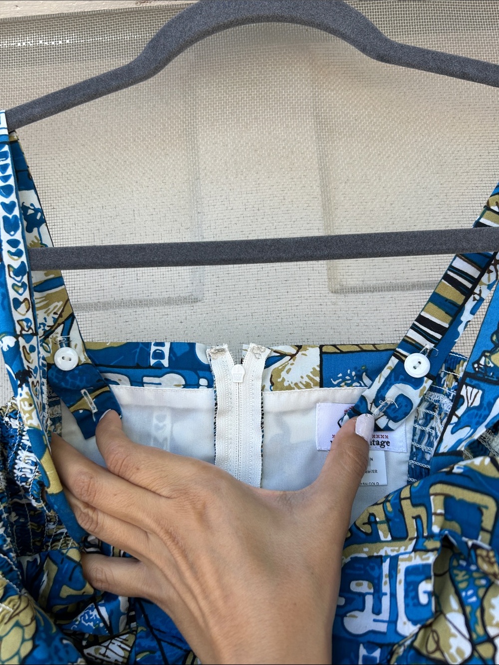 Blue Pineapple Print Piece Romper - Picture 5 of 8